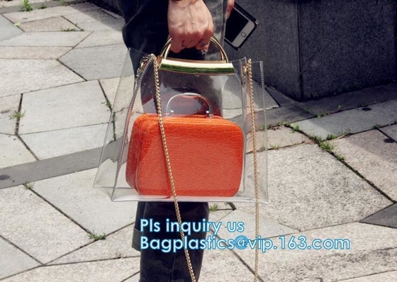 bolso del pvc de la moda de las señoras, bolsos Tote Beach Handbags, bolso Tote Bag, mujeres bolso, bolso de las mujeres del PVC de las mujeres del PVC de la playa del PVC