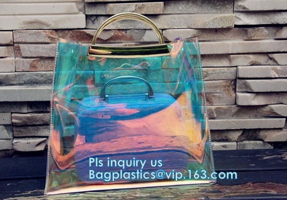bolso del pvc de la moda de las señoras, bolsos Tote Beach Handbags, bolso Tote Bag, mujeres bolso, bolso de las mujeres del PVC de las mujeres del PVC de la playa del PVC