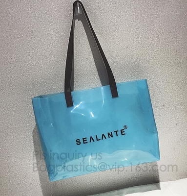 El bolso impermeable plástico de la playa, el bolso de la taleguilla con un monedero para las mujeres, los bolsillos y la cremallera ven a través de PVC Tote Bag, llevan