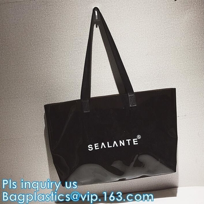 La playa del verano empaqueta el bolso claro del PVC, cruz del holograma del PVC - la bolsa para transportar cadáveres para la playa del verano, bolso plástico de la playa del bolso de la playa del PVC para las mujeres