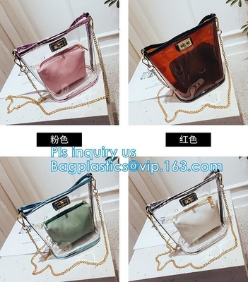 bolso de compras claro promocional impermeable de la manija del pvc del totalizador, bolsos de compras reutilizables impermeables del totalizador de la estera del PVC, verano p suave
