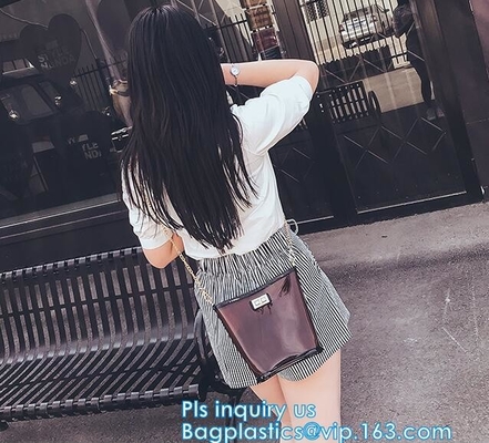bolso de compras claro promocional impermeable de la manija del pvc del totalizador, bolsos de compras reutilizables impermeables del totalizador de la estera del PVC, verano p suave