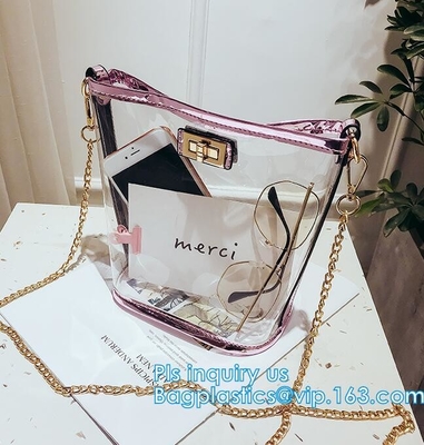 bolso de compras claro promocional impermeable de la manija del pvc del totalizador, bolsos de compras reutilizables impermeables del totalizador de la estera del PVC, verano p suave