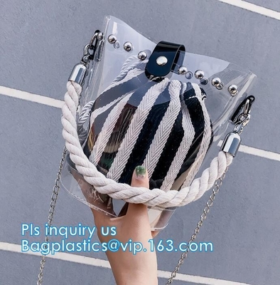 El PVC Tote Bag Waterproof Handbag, bolso promocional de impresión vivo del pvc, pvc del bolso del PVC de las señoras de la moda calificó el bolso
