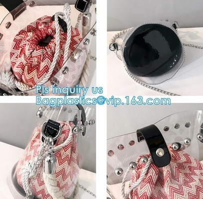 El PVC Tote Bag Waterproof Handbag, bolso promocional de impresión vivo del pvc, pvc del bolso del PVC de las señoras de la moda calificó el bolso