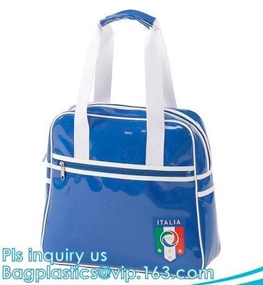 bolso de compras brillante del pvc del hombro plástico de la manija, cruz del PVC del bolso de la vanidad - mensajero Shoulder Bag, shopp de la mujer de la moda de la bolsa para transportar cadáveres