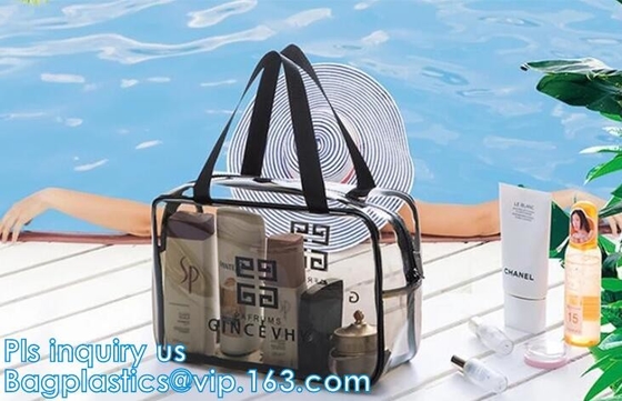 bolso cosmético claro del bolso cosmético del pvc con el bolso de la cremallera del pvc, organizador Makeup Costmetic Bag, maquillaje Cosmeti de la moneda de la caja de lápiz