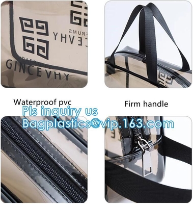 bolso cosmético claro del bolso cosmético del pvc con el bolso de la cremallera del pvc, organizador Makeup Costmetic Bag, maquillaje Cosmeti de la moneda de la caja de lápiz