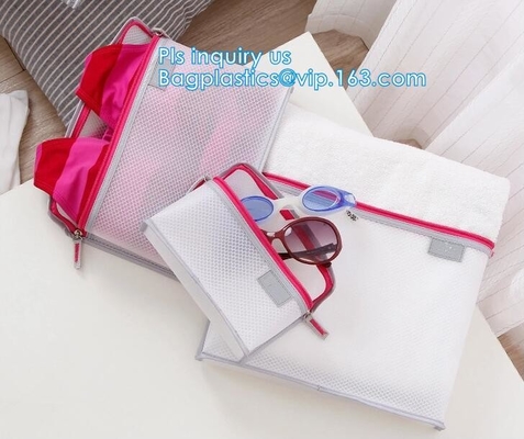 El bolso cosmético de nylon de Mesh Makeup/la pequeña malla de nylon compone el bolso cosmético, viaje Mesh Cosmetic Makeup Organizer Bag, malla