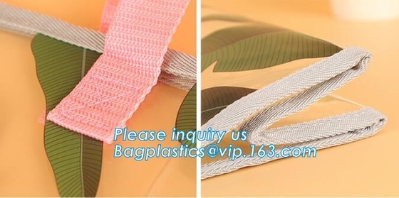 El regalo cosmético del PVC empaqueta los bolsos del embalaje de la Navidad de Diy, bolsos con la manija para la exhibición al por menor, PVC de Storage Bag Large del organizador