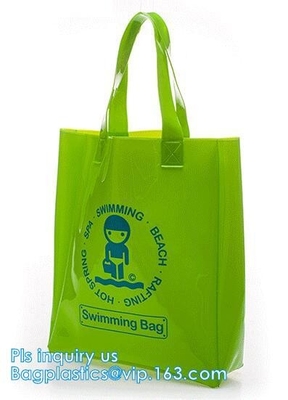 El regalo cosmético del PVC empaqueta los bolsos del embalaje de la Navidad de Diy, bolsos con la manija para la exhibición al por menor, PVC de Storage Bag Large del organizador