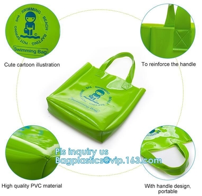 El regalo cosmético del PVC empaqueta los bolsos del embalaje de la Navidad de Diy, bolsos con la manija para la exhibición al por menor, PVC de Storage Bag Large del organizador