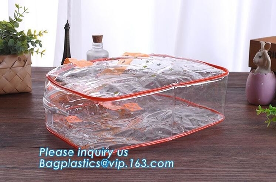 Bolso del PVC del almacenamiento, bolso cosmético claro del pvc con la cremallera, bolso cosmético claro para las señoras, artículo de tocador k del viaje del bolso del pvc, de TPU o del PVC