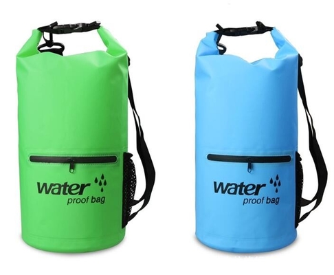 promoción 10L, 20L, paquete del océano de la lona del PVC 30L que flota bolsos secos con el bolsillo delantero de la correa de hombro, Wat flotante que nada