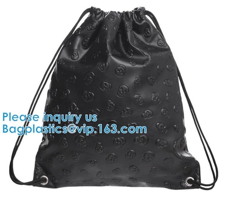 Bolso de lazo de cuero del holograma de la PU de la mochila de la PU del lazo, cosméticos, promoción, compras, supermercados, regalos, ropa