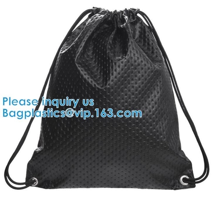 Bolso de lazo de cuero del holograma de la PU de la mochila de la PU del lazo, cosméticos, promoción, compras, supermercados, regalos, ropa