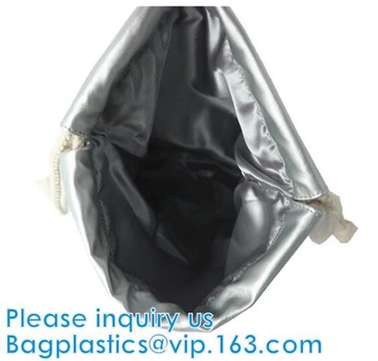 Bolso de lazo de cuero del holograma de la PU de la mochila de la PU del lazo, cosméticos, promoción, compras, supermercados, regalos, ropa