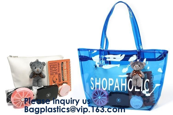 Diseñador Bag, señora Fancy Bag, bolso al por mayor de la playa del PVC, bolsos del PVC Tote Handbags Shoulder del vinilo del bolso de la playa del verano de las mujeres