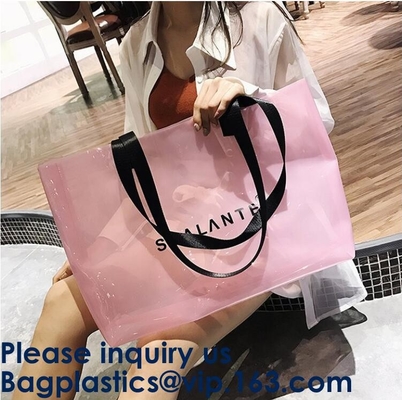 Mensajero transparente Bag Women Pink Jelly Shoulder Bag Female Big Tote Girl Handbags del laser del holograma de las ventas calientes del Amazonas