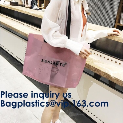 Mensajero transparente Bag Women Pink Jelly Shoulder Bag Female Big Tote Girl Handbags del laser del holograma de las ventas calientes del Amazonas