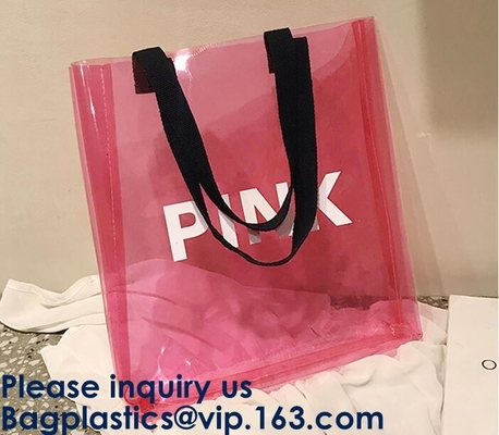 PVC Tote Hologram Laser Bag transparente, bolso de la prenda impermeable de compras de la bolsa de asas de las mujeres del hombro del PVC del laser del holograma para las mujeres
