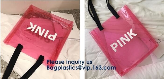 PVC Tote Hologram Laser Bag transparente, bolso de la prenda impermeable de compras de la bolsa de asas de las mujeres del hombro del PVC del laser del holograma para las mujeres