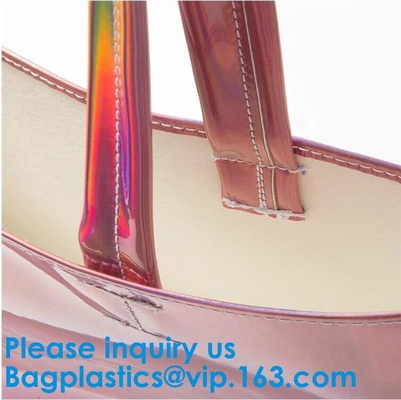 Bolso de Tote Bag /Shoulder/bolso de compras/bolso de la manija/bolso de la playa/bolso impermeable, playa Tote Bag With de señora Handbag Set Transparent