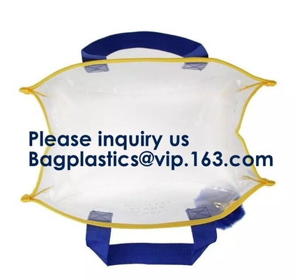 El holograma casual del color del caramelo de Tote Bag New High Quality del verano de las mujeres empaqueta la bolsa de plástico clara transparente femenina del Pvc de la playa