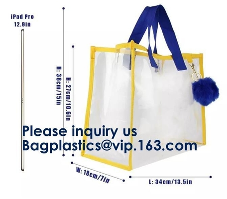 El holograma casual del color del caramelo de Tote Bag New High Quality del verano de las mujeres empaqueta la bolsa de plástico clara transparente femenina del Pvc de la playa