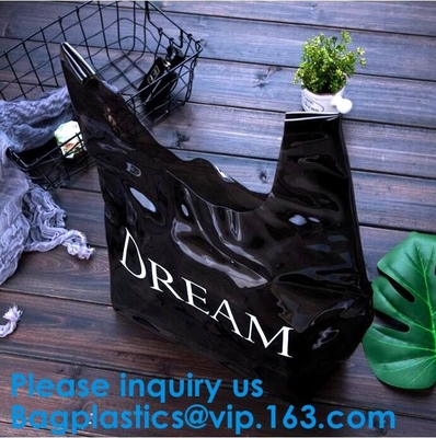 El bolso de compras de Tote Bag Pvc Handle Bag del vinilo modificó el bolso de la manija para requisitos particulares del Pvc, bolso de compras del Pvc, bolso plástico Bagease del regalo del Pvc