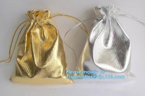 La bolsa cosmética del diverso del tamaño de Brown lazo de cuero de la PU promocional compone al organizador Bag With Drawstring Bagease