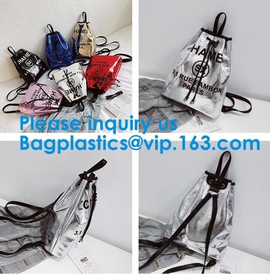 Bolso cosmético del maquillaje del bolso del lazo de encargo de cuero al por mayor respetuoso del medio ambiente de la PU, bolsa cosmética del lazo de cuero de la PU de la galaxia
