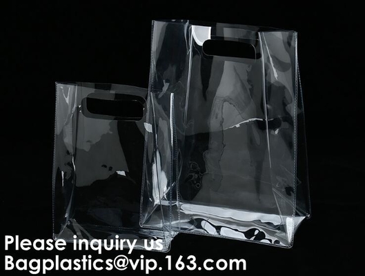 Pvc cosmético Tote Bag With Clear Handles y cierre plástico de la hebilla, crossboady, hombro del bolso del bolso transparente del maquillaje