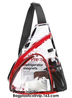El estadio claro de la mochila del PVC aprobó la mochila transparente, bolso de la mochila de la escuela, moda de la mochila de la transferencia transparente