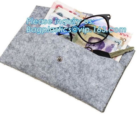 El bolso sentido del ordenador portátil sentía el bolso del teléfono móvil sentía que caja de las gafas de sol sentían el bolso de la tarjeta del fieltro del monedero, bolso cosmético sentido bolso sentido del documento