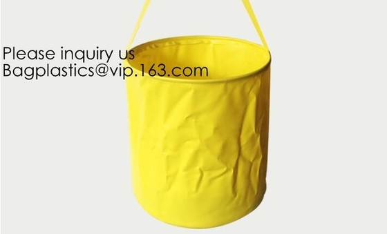 Barril flexible plástico plegable del agua de lluvia del Pvc del barril de la prenda impermeable de la lona del PVC de lluvia del barril plegable del agua, bageas
