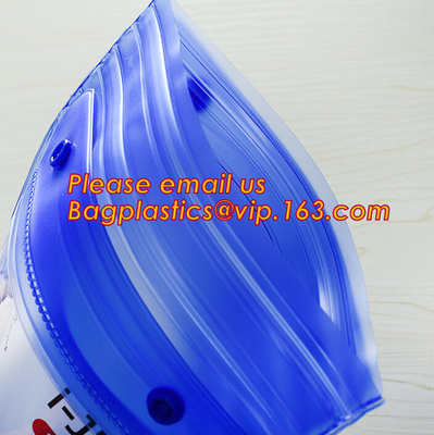 Bolso plástico impreso de encargo de la cremallera del pvc de los accesorios del teléfono, bolsa impermeable del teléfono del PVC, bolso de la prenda impermeable del teléfono con un luminoso
