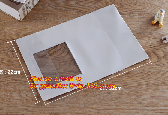El bolso plástico del documento del fichero del bolso del fichero de la cremallera del PVC del bolso del documento del PVC del claro del bolsillo de tarjeta A4 A5 B5, proveedores de la oficina impermeabiliza F