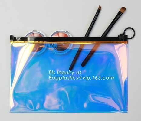 Bolsa reconectable del embalaje de la cremallera de Frost del sello del resbalador de la cerradura de la cremallera del bolso del almacenamiento de Matte Clear Soft Plastic Clothes para el Pac cosmético