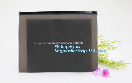 Promoción bolso claro del pvc del top del resbalador del precio de la caja de cosméticos del buen, bolso suave del eco del bolso del resbalador de Eva k de los cosméticos, resbalador