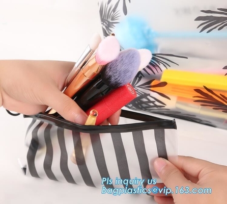 Bolso de la cremallera de EVA con la cremallera o el resbalador para el sujetador, bolso de la cerradura de la cremallera del negro de la cerradura de la cremallera del resbalador, mini agua de encargo plástica durable del tamaño