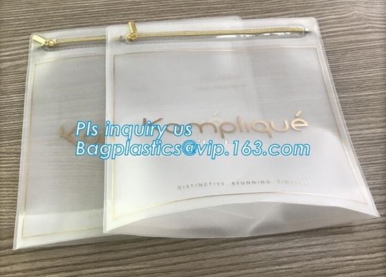 Dólares americanos de bolso de k con el resbalador, la bolsa de plástico de empaquetado de la cerradura de la cremallera de la diapositiva del boutique del bolso del paño con el resbalador, consumidor Produc