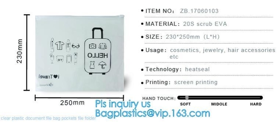 bolsos claros biodegradables oxos de la cremallera del resbalador del pvc, bolsos del PVC del vinilo con la cremallera del resbalador, cremallera plástica del pvc de la fabricación de las compañías