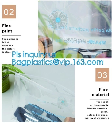 La bolsa de plástico polivinílica barata de encargo con propio logotipo, bolso de la cerradura de la cremallera de los productos LDPE/HDPE de la fábrica de plástico transparente con el resbalador
