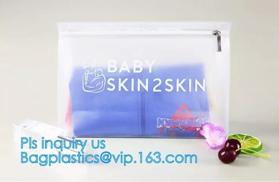 Bolso plástico promocional del resbalador, bolso para el embalaje de la ropa interior del bebé, bolsos de la cerradura de la cremallera del resbalador que se puede volver a sellar del PE/del PVC