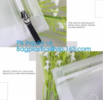 Bolso plástico promocional del resbalador, bolso para el embalaje de la ropa interior del bebé, bolsos de la cerradura de la cremallera del resbalador que se puede volver a sellar del PE/del PVC