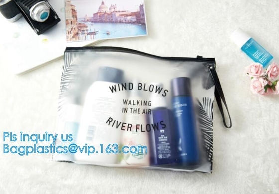 Bolso mojado del bikini del pvc de la cremallera impermeable de encargo del resbalador, bolso del resbalador de la cerradura de la cremallera/la bolsa de poliéster que se puede volver a sellar de la cremallera del resbalador del pvc, resealabl