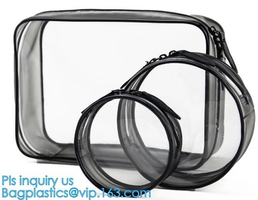 bolso cosmético claro del PVC del bolso del maquillaje el mini, bolsas Tote Clear Transparent Cosmetic Travel del bolso del maquillaje del PVC empaqueta, lleva, dirige
