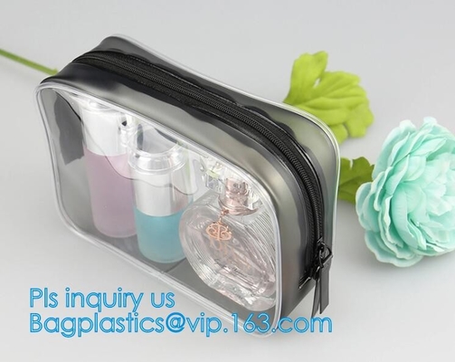 El maquillaje cosmético del bolso del PVC cepilla el bolso del lavado del viaje del bolso, cosmético del lavado empaqueta al organizador Case MINI Hand del maquillaje