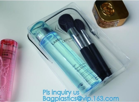 El maquillaje cosmético del bolso del PVC cepilla el bolso del lavado del viaje del bolso, cosmético del lavado empaqueta al organizador Case MINI Hand del maquillaje